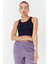 Indigo Basic Sıfır Kol Dar Kalıp U Yaka Kadın Crop Top Atlet - 97160 2