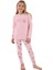 Kız Çocuk Pembe Uzun Kollu Pijama Takımı 3700-2 2
