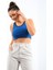 Turkuaz Basic Sıfır Kol Dar Kalıp U Yaka Kadın Crop Top Atlet - 97162 2