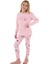 Kız Çocuk Pembe Uzun Kollu Pijama Takımı 3700-2 1