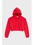 Pamuklu Crop Fit Kapüşonlu Sweat Bayan Sweat LB24FWESSFUHD 6
