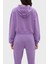 Kapüşonlu % 100 Pamuk Crop Fit Sweat Bayan Sweat LB23FWESSFUHD 3