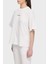 % 100 Pamuk Oversize Fit Bisiklet Yaka Logolu T Shirt Bayan T Shirt Lbnoosessfuts 1