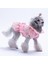 Pembe Valencia Çiçek Desenli Elbise Kedi Köpek Elbisesi - Kedi Köpek Kıyafeti 3