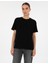 Kadın Siyah Oversize Basic Tişört 50316880-VR046 1