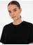 Kadın Siyah Oversize Basic Tişört 50316880-VR046 2