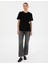 Kadın Siyah Oversize Basic Tişört 50316880-VR046 4