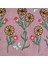 Pembe Renk Çiçek Desenli Nakışlı Yastık Kılıfı 40X40 | Kırlent Kılıfı Fermuarlı 4lü 4