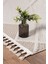 Krem Modern Saçaklı Dokuma Halı Oturma Odası Salon Halısı 2