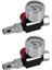 2pc 1/4 Inç Bsp Mini Hava Regülatör Valf Aracı Dayanıklı Küçük Kuyruk Basınç Göstergesi 48 x 60MM Püskürtme Aracı Için Nozul ile (Yurt Dışından) 1