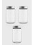 Voca 1700 ml Metal Kapaklı 3'lü Cam Kavanoz Seti 131077 1
