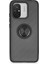 Newface Xiaomi Redmi 12C Kılıf Montreal Yüzüklü Silikon Kapak - Siyah 1
