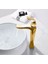 Banyo Çanak Lavabo Bataryası Altın Dore Gold Renk Yeni Kıvrımlı Model 7 Yıl Garantili Ithal 7