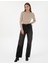 Kadın Siyah Loose Fit Jean Pantolon 50314123-VR046 3