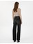 Kadın Siyah Loose Fit Jean Pantolon 50314123-VR046 4