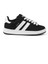 Unisex Siyah Beyaz-Beyaz Bağcıklı Rahat Sneaker Günlük Spor Ayakkabı 3
