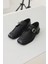 Loafer 2512 - Kemer Detaylı Loafer Siyah Kadın Loafer 1