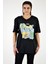 Sıfır Yaka Renkli Baskılı T-shirt 3