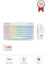 Tmk-09 Beyaz Şarj Edilebilir Rgb Işıklı Kablosuz Klavye Mouse Seti 1
