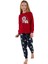 Kız Çocuk Kırmızı Uzun Kollu Pijama Takımı 3678-2 1