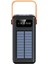 Güneş Enerjili 50.000 Mah Powerbank Kamp Ledli Işıklı Powerbank Kendinden Kablolu Solar 22.5W 2