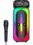Karaoke Mikrofonlu Bluetooth Hoparlör LED Işıklı Taşınabilir Kablosuz Müzik Çalar 1