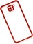 Newface Xiaomi Redmi Note 9 Kılıf Miami Şeffaf Silikon - Kırmızı 3