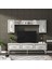 Vannessa 180 cm Tv Ünitesi Takımı Beyaz-Altın 1