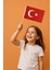 ( 25 Adet ) Vatan Küçük Boy Çıtalı Kağıt Türk Bayrağı Ay Yıldız Bayrak 12 x 20 cm 4