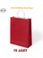 12 Adet Büküm Saplı Kırmızı Çanta 25X12X31 cm Kağıt Çanta 1