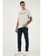 Streç Pamuklu Slim Fit Yüksek Bel Dar Paça Jeans Erkek Kot Pantolon 3300C46TOKYO 1