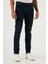 Streç Pamuklu Slim Fit Normal Bel Dar Paça Jeans Erkek Kot Pantolon 1124C47NAPOLI 2