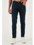 Streç Pamuklu Slim Fit Normal Bel Dar Paça Jeans Erkek Kot Pantolon 1124C46NAPOLI 2