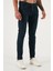 Streç Pamuklu Slim Fit Normal Bel Dar Paça Jeans Erkek Kot Pantolon 1124C46NAPOLI 3