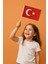 ( 100 Adet ) Vatan Küçük Boy Çıtalı Kağıt Türk Bayrağı Ay Yıldız Bayrak 12 x 20 cm 4