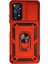 Newface Xiaomi Redmi Note 11 Pro Kılıf Pars Lens Yüzüklü Silikon - Kırmızı 1