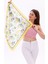 Limon Desenli - Mersin Fular Bandana Şal Estascarf 70X70 cm 2