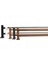 Çift Raylı Ahşap Başlıklı Rustik S Pile Perde Askısı Çetray Modern Rustik 6