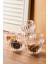 Bowy Line 6'lı Çift Cidarlı Cam Sosluk Reçellik Drajelik Lokumluk Kase 8x4,5 cm 1