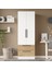 Nexus 2 Kapaklı 2 Çekmeceli Gardırop Elbise Dolabı Sepet-Beyaz Ns2-Sw 1