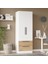 Nexus 2 Kapaklı 2 Çekmeceli Gardırop Elbise Dolabı Sepet-Beyaz Ns2-Sw 2