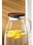 Savio Şeffaf Ahşap Kapaklı Wood Sürahi 2250 ml 2