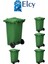 120 Lt 5 Adet Mavi Plastik Çöp Konteyneri Isıya Karşı Dayanıklı 1