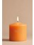 Sandal Ağacı Kokulu Silindir Mum - %100 Doğal Soya Mumu Turuncu Dekoratif Mum - 300 gr 1