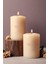 Sandal Ağacı Kokulu Silindir Mum - %100 Doğal Soya Mumu Beyaz Dekoratif Mum Seti - 2X600 gr 1