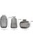 Cam Gri Vazo Çiçeklik Set 242227 3