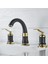 Banyo Lavabo Bataryası Ankastre Siyah Gold Renk 3'lü Set Yeni 7 Yıl Garantili Ithal 2