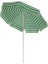 Plaj Şemsiyesi Bidonlu Yeşil Beyaz 180 cm Çap 8 Telli Eğim Verilir ve Rosie Hediye 5