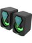 ZN-100U Sound 2.0 Multimedia 3W*2 Siyah USB Rgb Işıklı Gaming Speaker Hoparlör 3
