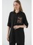 5851 Cep Detaylı Gömlek Tunik - Siyah 3